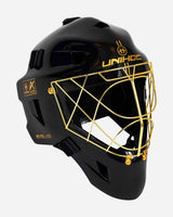Unihoc Goalie Mask ALPHA PRIME EVOLAB Black/Gold 26/27